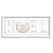 The Holiday Aisle® Noel Holiday Sand Dollar Sign by Elizabeth Tyndall - Picture Frame Graphic Art on in Blue/Brown/White | Wayfair