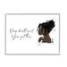 Stupell Industries You Got This Girl Portrait Giclee Art By Alison Petrie Canvas in Black/Brown/White | 16 H x 20 W x 1.5 D in | Wayfair