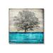 Stupell Industries Modern Turquoise Tree Collage Canvas Wall Art By Eric Turner Canvas in Blue/Gray | 17 H x 17 W x 1.5 D in | Wayfair