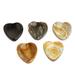 Dakota Fields Celisse Handmade Elegant Heart Amulet Stress-Relieving Stones (Pair) Stone in Black/Brown/Gray | 1.8 H x 1.6 W x 0.2 D in | Wayfair