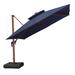 Arlmont & Co. Patio Umbrella Outdoor Pattern Square Umbrella Large Cantilever Umbrella Windproof Offset Umbrella, base Included in Blue/Navy | Wayfair