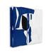 Stupell Industries Modern Blue Cutout Shapes Canvas Wall Art By Melissa Wang Canvas in Black/Blue/White | 17 H x 17 W x 1.5 D in | Wayfair