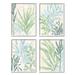 Stupell Industries Aquatic Botanical Seaweed Plants 4 Pc Giclee Art Set By June Erica Vess in Blue/Brown/Green | 40 H x 32 W x 1.5 D in | Wayfair