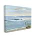 Stupell Industries Heron Splashing Beach Waves Canvas Wall Art By Sally Swatland Canvas in Blue/Brown/Gray | 16 H x 20 W x 1.5 D in | Wayfair