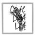Stupell Industries Modern Glam Ooh La La Giclee Art By Alison Petrie Wood in Black/Brown/White | 12 H x 12 W x 1.5 D in | Wayfair ar-412_gff_12x12