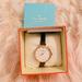 Kate Spade Accessories | New In Box Beautiful Kate Spade Gold Watch With Black Leather Band And Crystals | Color: Black/Gold | Size: Os