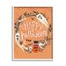 Stupell Industries Happy Haunts Halloween Wreath Giclee Art By Arrolynn Weiderhold Wood in Black/Brown/Orange | 20 H x 16 W in | Wayfair