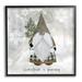 The Holiday Aisle® Christmas Is Gnoming Holiday Pattern by Livi Finn - Graphic Art on Wood in Brown/Gray/White | 24 H x 24 W x 1.5 D in | Wayfair