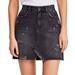 Free People Skirts | Free People Black Denim Mini Skirt | Color: Black | Size: 4