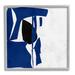 Stupell Industries Modern Blue Cutout Shapes Giclee Art By Melissa Wang Wood in Black/Blue/Brown | 17 H x 17 W x 1.5 D in | Wayfair