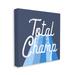 Stupell Industries Total Champ Vintage Stripes Canvas Wall Art By Lil' Rue Canvas in Blue/White | 30 H x 30 W x 1.5 D in | Wayfair ar-708_cn_30x30