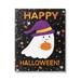Stupell Industries Happy Halloween Happy Ghost Canvas Wall Art By Emily Cromwell Metal in Indigo/Orange/White | 40 H x 30 W x 1.5 D in | Wayfair