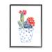 Bungalow Rose Patterned Cactus Planter by Sally Swatland - Graphic Art on Wood in Blue/Brown | 30 H x 24 W x 1.5 D in | Wayfair