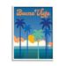 Stupell Industries Buena Vista Tropical Palms Scene Giclee Art By Wild Apple Portfolio Canvas in Blue/Green/Orange | 30 H x 24 W x 1.5 D in | Wayfair