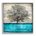 Stupell Industries Modern Turquoise Tree Collage Giclee Art By Eric Turner Canvas in Blue/Gray | 12 H x 12 W x 1.5 D in | Wayfair ar-137_gff_12x12