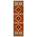White 84 x 24 x 0.5 in Area Rug - Foundry Select HR Rust Beige Multi Southwestern Rugs For Cabin Tribal Medallion Carpet For Livingroom | Wayfair