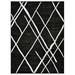 Black/White 122 x 92 x 0.5 in Area Rug - Orren Ellis HR Black & White Modern Geometric Diamond Pattern Contemporary Abstract Area Rug | Wayfair