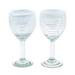 Orren Ellis Donnta Handmade Luxury Spiral 2 Pieces 13 oz. Glassware Set Glass in White | 7.75 H x 3.3 W in | Wayfair