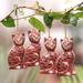 The Holiday Aisle® Christmas Hanging Figurine Ornament Set Of 4 Wood in Brown | 3.1 H x 1.6 W x 0.8 D in | Wayfair 3857D6A8E82A4DFCB68F6F0AF38EBF4B