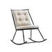 Corrigan Studio® Kruter 23" W Tufted Velvet Rocking Chair in Black | 34.6 H x 23 W x 33.8 D in | Wayfair 268716B60DF544BBA5A0C6C046E4520B