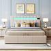 Wrought Studio™ Dexton Upholstered Bed w/ Led Light, Bluetooth Player & Usb Charging | 45.1 H x 60.24 W x 81.1 D in | Wayfair