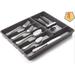 GN109 6 Compartment Organizer, Charcoal/Light _1.7 x 15.7 x 12.7 Plastic in Gray | 1.7 H x 15.7 W x 12.7 D in | Wayfair 2851J58GX63LF4C09K