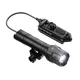 Lampe de poche DulFlashlight pour rail Picatinny lumière d'arme à LED en aluminium noir système