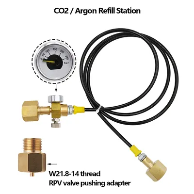 Transfert de charge de station de recharge précieux de soda argon/CO2 pour la assujetde pression