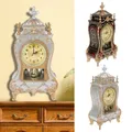 Réveil de bureau vintage horloge classique royauté salon ameublement impérial pendule assise