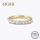 ROXI – bague en or Moissanite de 2.5mm anneau à bulles demi-éternité pour femmes bijoux de mariage