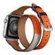 Bracelet double tour en cuir véritable pour Apple Watch bracelet de montre bracelet de ceinture