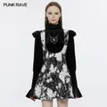 PUNK RAVE-Robe Jacquard Rose Foncé pour Femme Version Sun Swing 03/Sweet Fil Princesse Taille