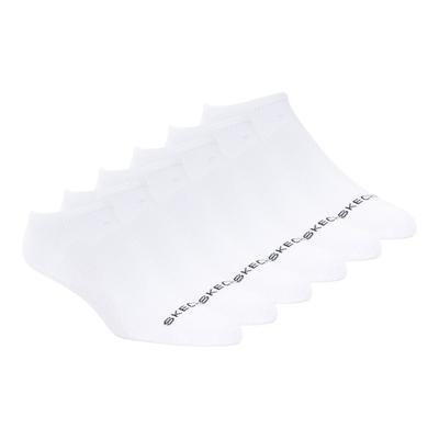 Skechers Women's Cotton No-Show Socks - 6 Pack | Size Medium | White