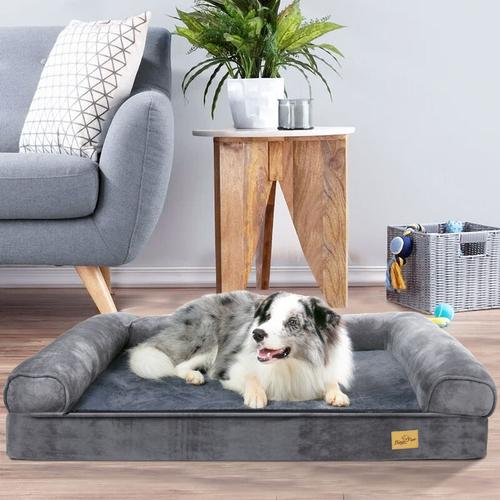 BingoPaw Orthopädisches Grosse Hunde Hundebett, Ergonomisches Hundesofa mit Schaumkissen und