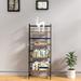 Bookshelf Ladder Shelf 4 Tier Tall Bookcase Modern Open Book Case