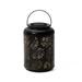 Glitzhome 8.75"H Metal Leaf Solar Powered Outdoor Hanging Lantern