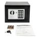 QXDRAGON 0.17 Cubic Feet Safes Electronic Digital Safe Box Security Box Keypad and Key Lock