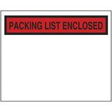 Packing List Enclosed Envelopes - Red 4 1/2 x 5 1/2 - ULINE - 1 000/carton