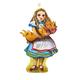 Alice in Wonderland with Pig Kitchen Roll Holder - Alice in Wonderland Kitchen Roll Holder - Alice in Wonderland Gift AW2KRH