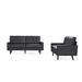 Corrigan Studio® Kataleena 2 Piece Faux Leather Living Room Set Faux Leather | 33.5 H x 69.3 W x 31.5 D in | Wayfair Living Room Sets