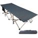 REDCAMP Oversized Folding Camping Cot for Adults 600lbs Large Heavy Duty Extra Wide Sleeping Cot Bed Portable with Carry Bag Gray