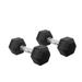 Bolt Fitness Rubber Coated Hex Dumbbells 15lb PAIR. Home Gym Fitness Exercise Equipment Accessories Workout