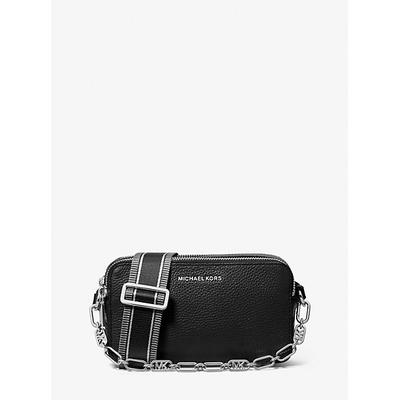 Jet Set Small Pebbled Leather Double Zip Camera Bag