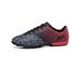 Rotosw Women Soccer Cleats Low Top Sport Sneakers Lace Up Football Shoes Cozy Round Toe Athletic Shoe Sports Flexible Black Red 7Y/6.5(M)