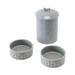 Grey Classic Dog Bowl with Manor Treat Jar, Small, Pack of 3, Gray