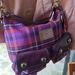 Coach Bags | Coach Poppy Berry Purple Tartan Plaid Cross Body Bag Rare | Color: Purple | Size: 13 By 10 By 5.5