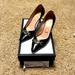 Gucci Shoes | Gucci Black Leather Pumps Mid-Heel. Size 7.5. | Color: Black | Size: 7.5