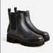 J. Crew Shoes | Jcrew New In Box Lug-Sole Chelsea Boots In Leather | Color: Black | Size: 5.5
