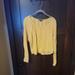American Eagle Outfitters Tops | Euc Women's American Eagle Boho Yellow Lace Tie Accent Front Top Size Medium | Color: Yellow | Size: M