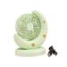 USB Desk Fan with Moon Shape Rechargeable Fan Portable Personal Desk Fan Electric Fan Portable with 90? Swivel Head for Home Office Bedroom Desk and Desk.Green